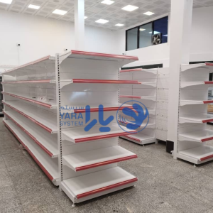 قفسه فلزی دوطرفه وسط فروشگاهی 5 قفسه فلزی دوطرفه وسط فروشگاهی