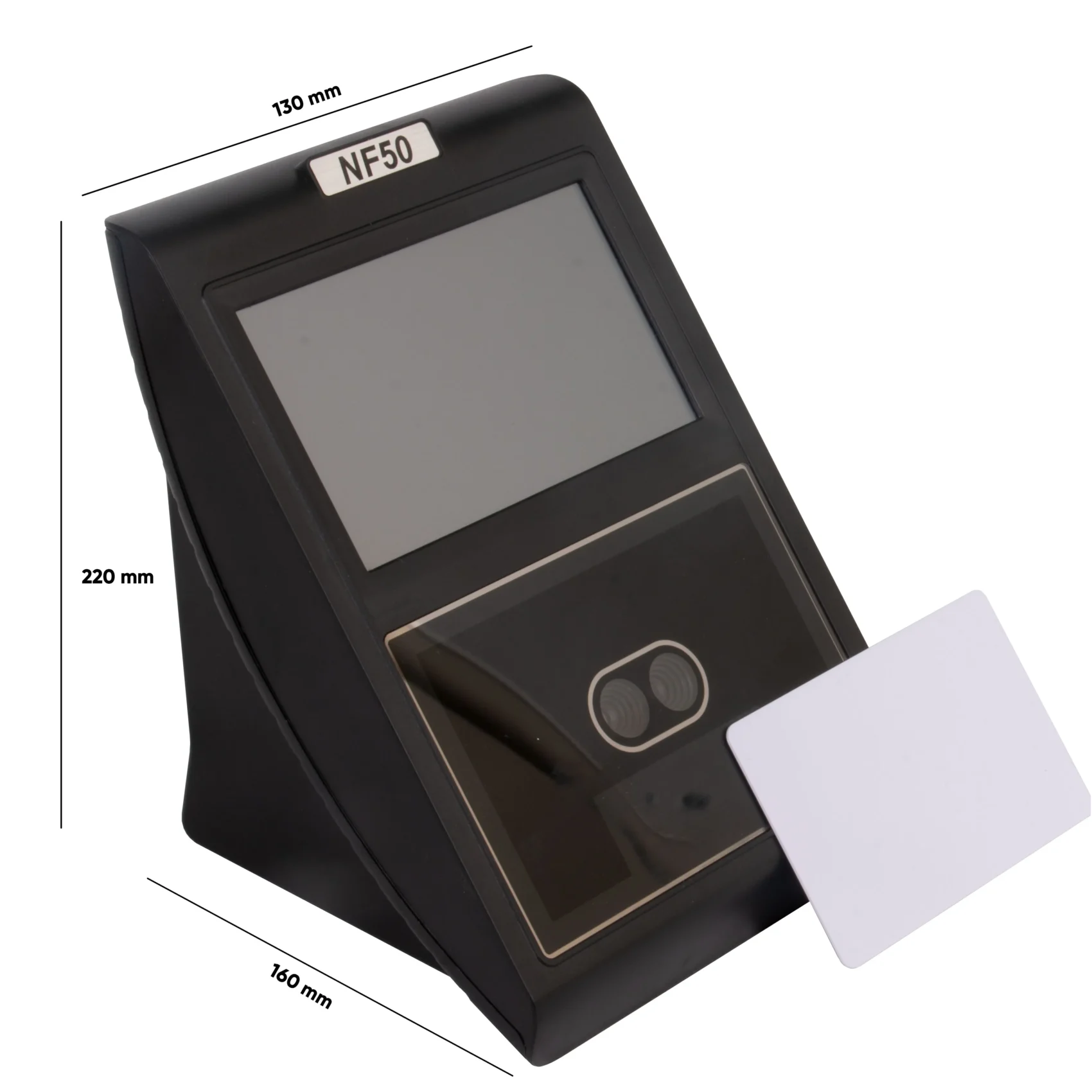 دستگاه حضور و غیاب فراتکنو NF50 3 ابعاد حضور و غیاب ان اف50